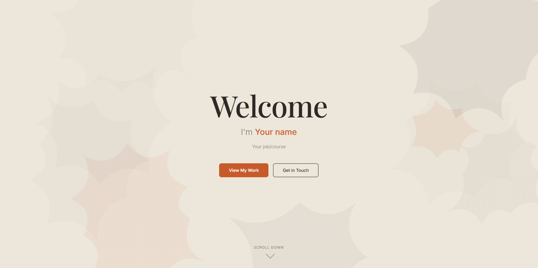 Modern Portfolio Template screenshot 1