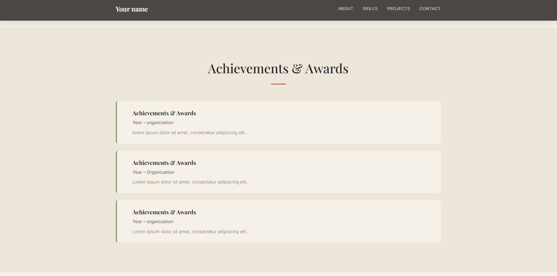Modern Portfolio Template screenshot 5